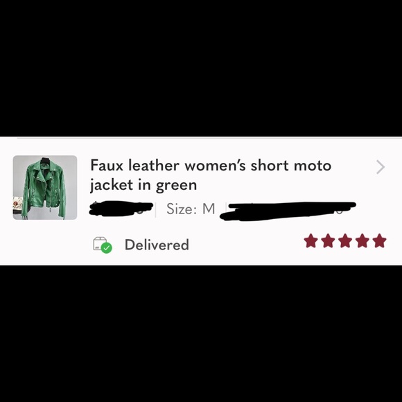 ☘️last 1☘️Vegan leather women’s short moto jacket - Picture 10 of 11